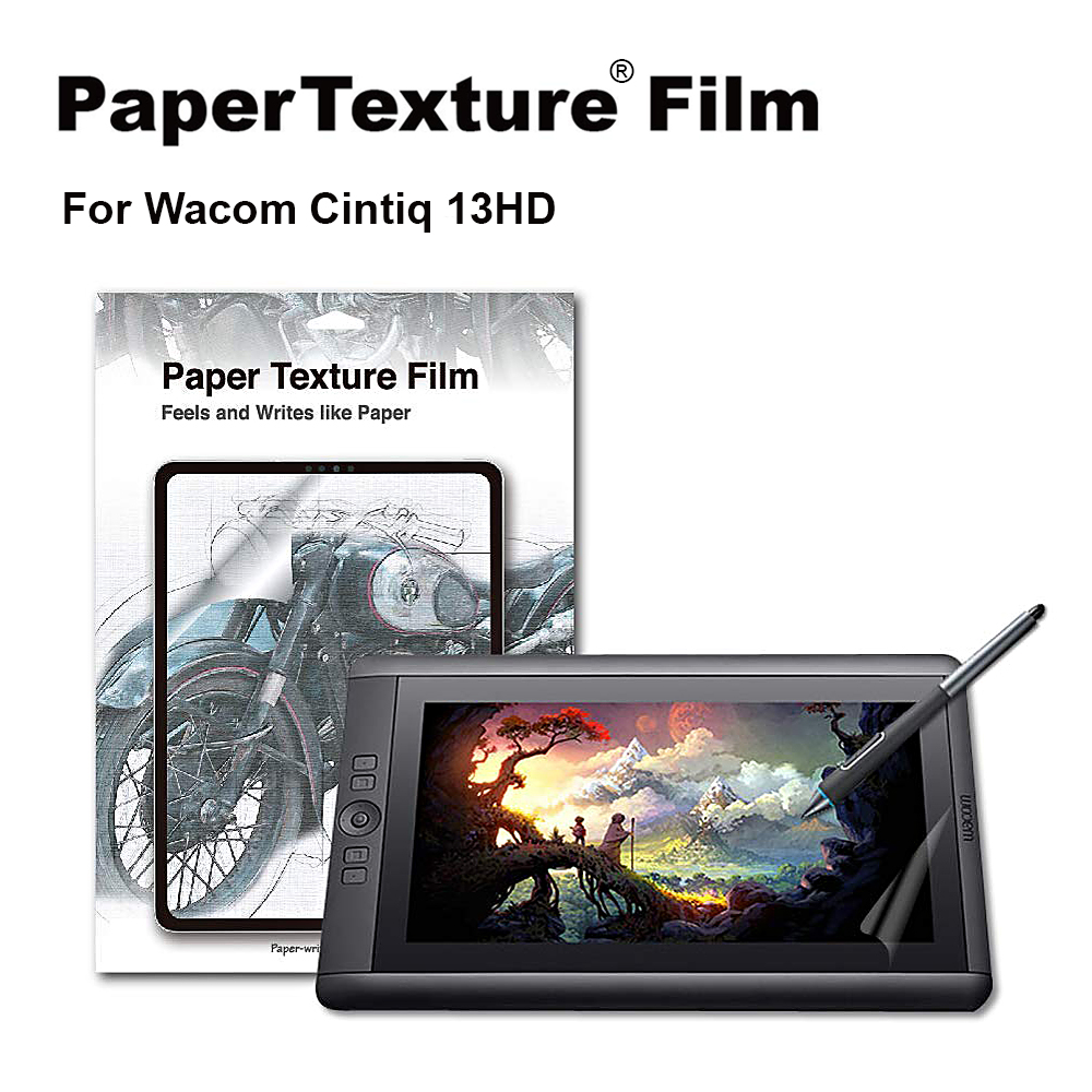 PaperTexture Screen Protector for Wacom Cintiq 13HD [1 Pack